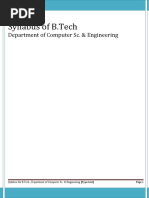 BTech_CSE Syllabus Contents