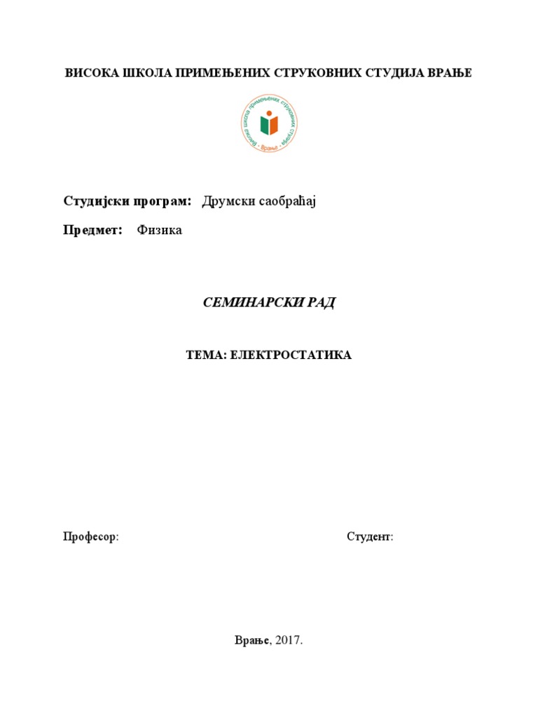 Elektrostatika | PDF