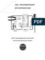 Electrician Entrance Exam PDF