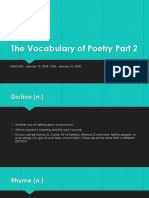 the vocabulary of poetry part 2