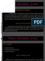 Patient Information System: Problem Statement