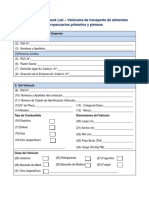 Formato #02 Check List - Vehículos de Transporte