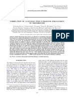 Original Contribution: Correlation of Cavitation With Ultrasound Enhancement of Thrombolysis