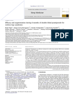 2011 Efficacy and Augmentation During 6 Months of Double-Blind Pramipexole For Restless Legs Syndrome