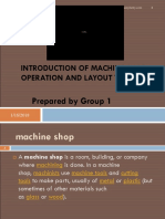 Introduction of Machine Shop Operation