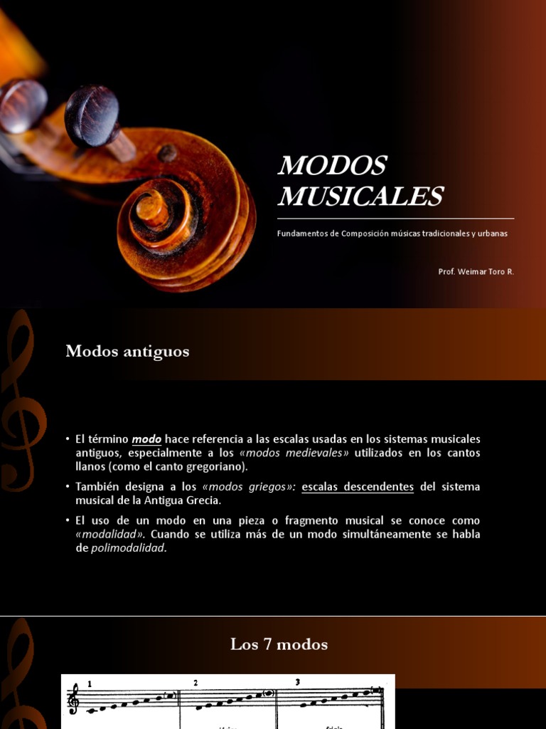 Modos Musicales - Ftos. de Composición - Weimar Toro R. | PDF | Modo ...