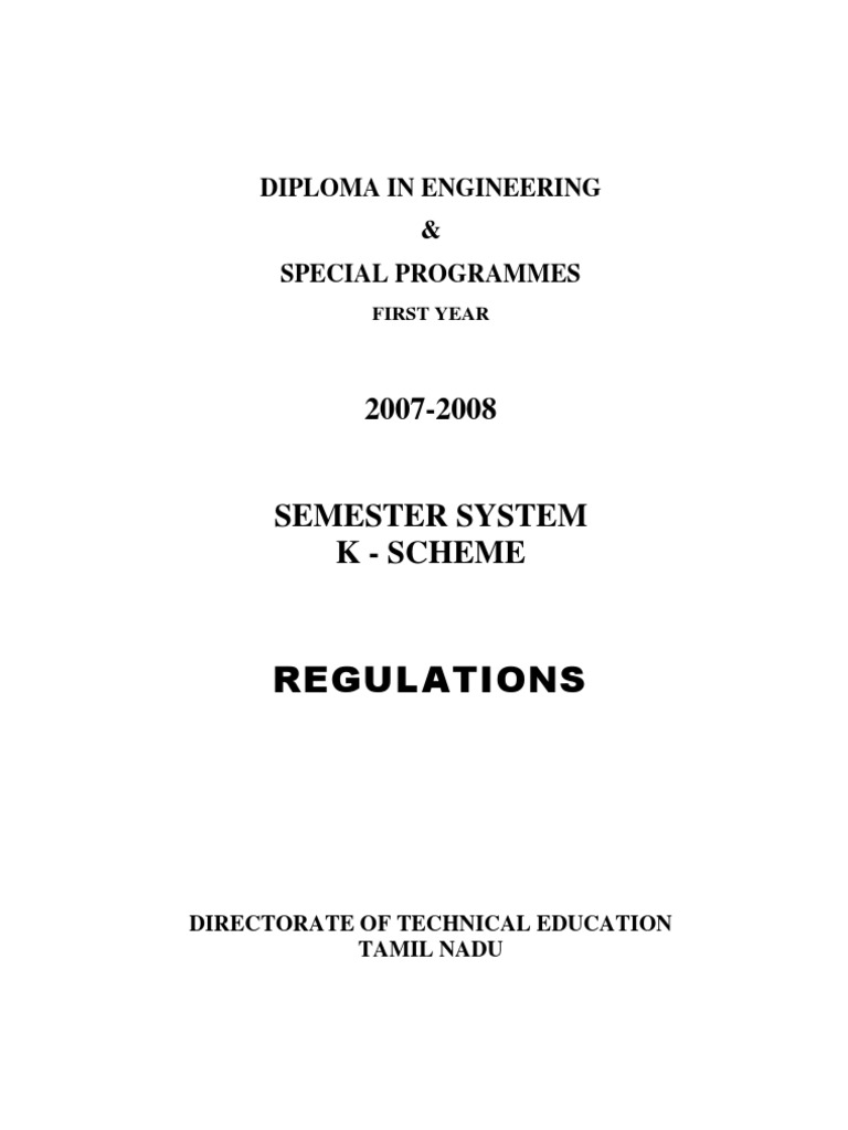 Tamil Nadu Polytechnic First Year Syllabus | PDF | Trigonometric ...