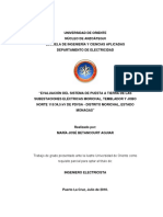 Evaluación Del Sistema de Puesta a Tierra de Las Subestaciones Eléctricas Morichal, Temblador y Jobo Norte 11534,5 Kv de Pdvsa - Distrito Morichal, Estado Monagas