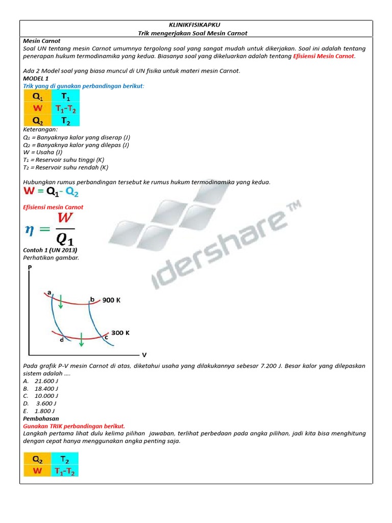 Modul 3 Soal Mesin Carnot