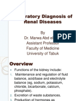 Laboratory Diagnosis of Renal Diseases 2017-2018