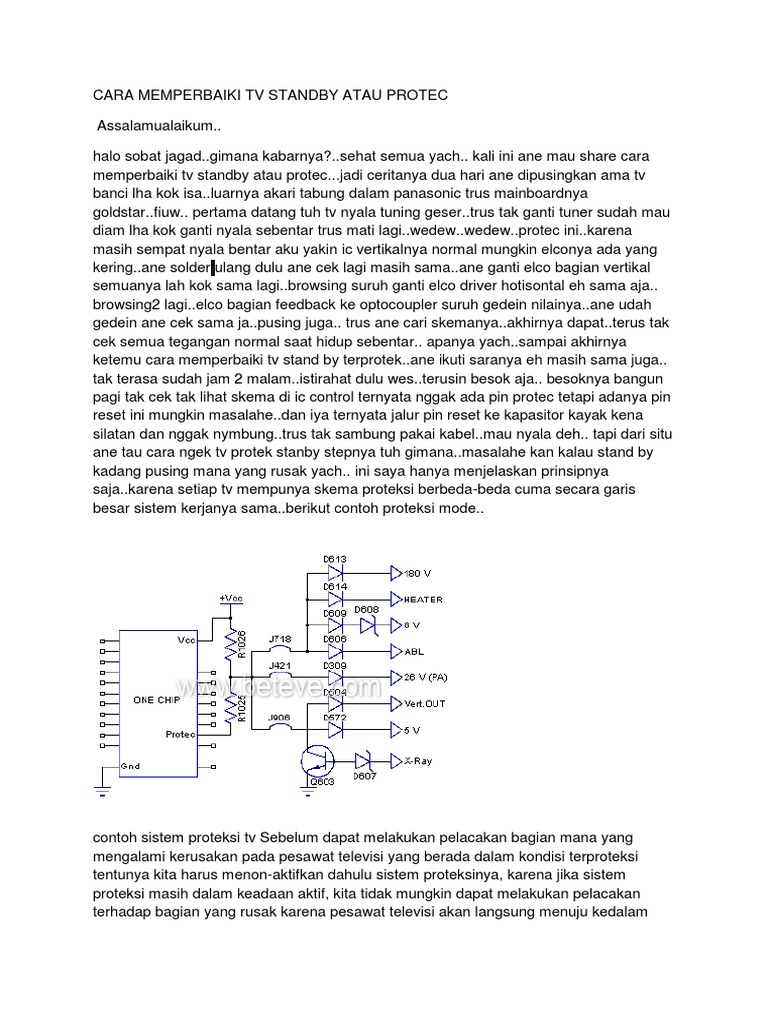 Cara Memperbaiki TV Standby Atau Protec PDF