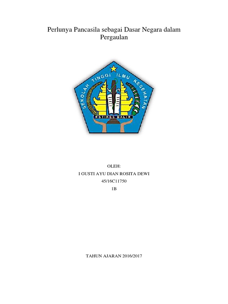 Perlunya Pancasila Sebagai Dasar Negara Dalam Pergaulan Kita