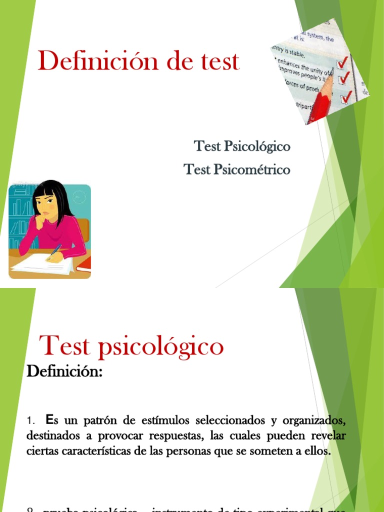 Definicion de Test | PDF | Crecimiento personal y profesional
