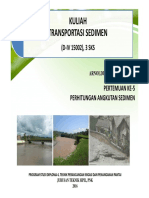 Materi Transpor Sedimen Pertemuan Ke-5