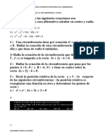 Circunferencia Elipse Ejercicios PDF