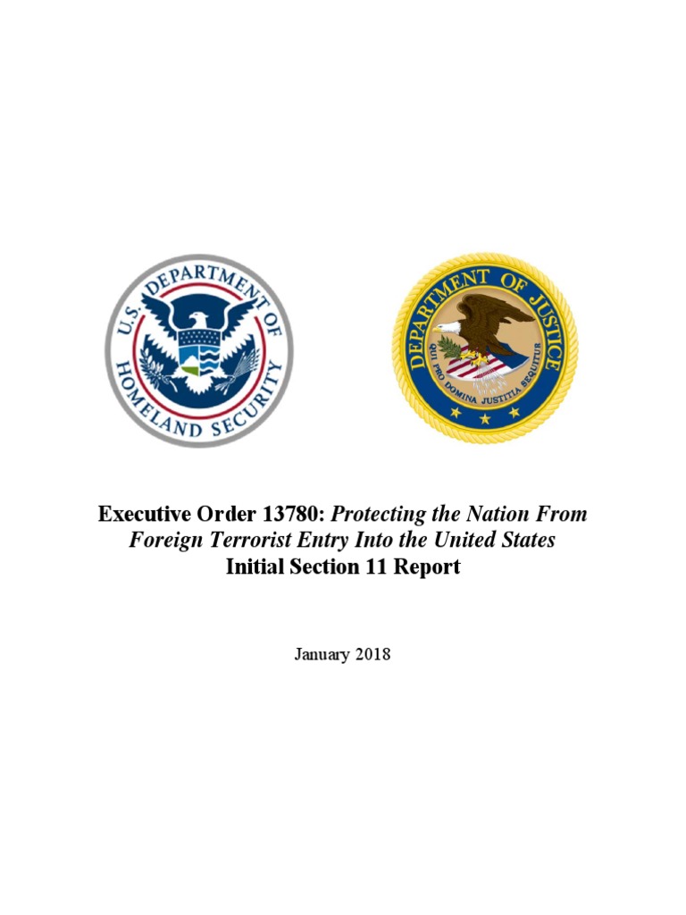 Executive Order 13780 Section 11 Report Final PDF American