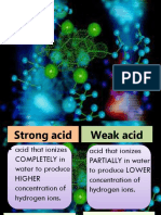 Weak Acid and Strong Acid