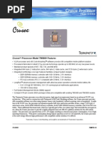 Crusoe Processor Model TM5800 Features