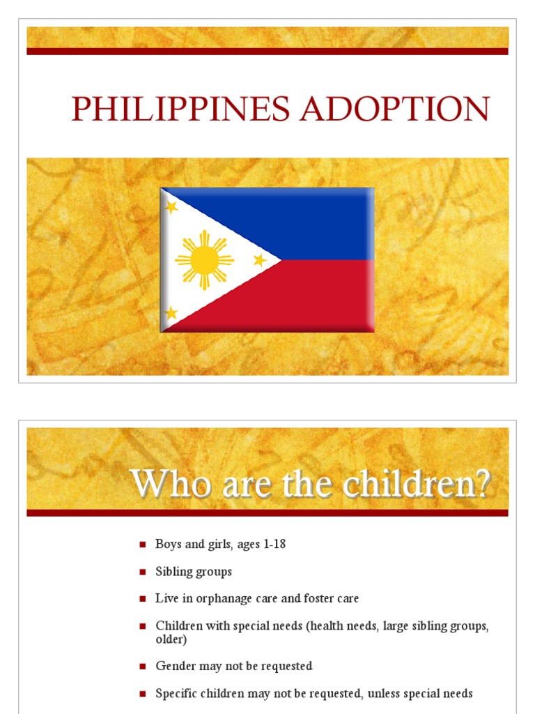 Philippine Adoption Info Adoption Childhood