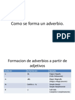 Formación de adverbios a partir de adjetivos