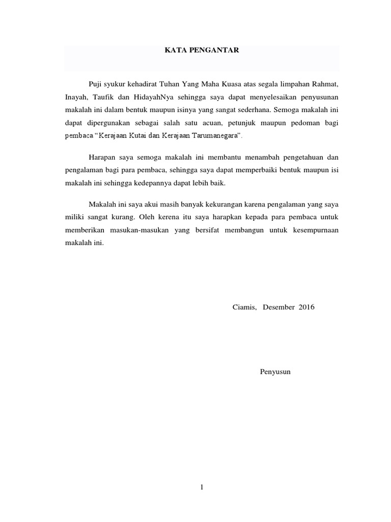 Makalah Kerajaan Kutai Dan Taruma Negara