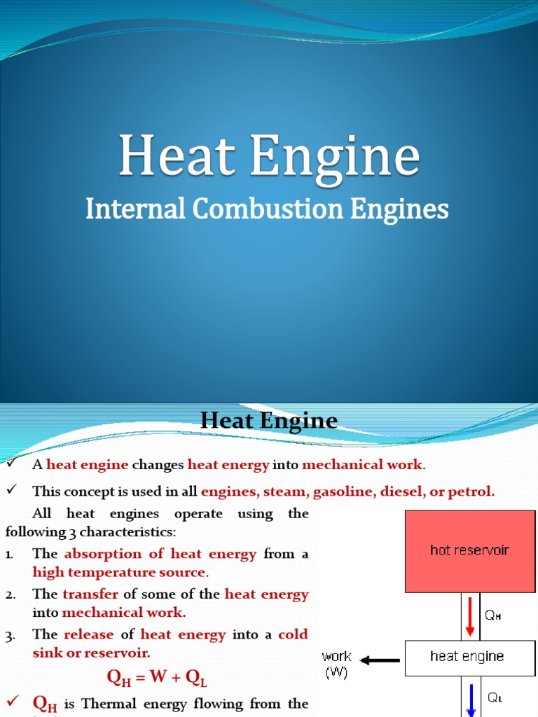 Heat Engine & IC Engines | PDF | Internal Combustion Engine | Diesel Engine