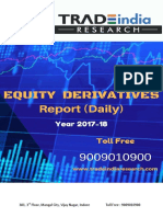 Equity Derivative Prediction Report for 17-01-2018 by TradeIndia Research