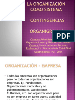 3 La Org Como Sistema Continguencias Organigramas Clase 09-04-14