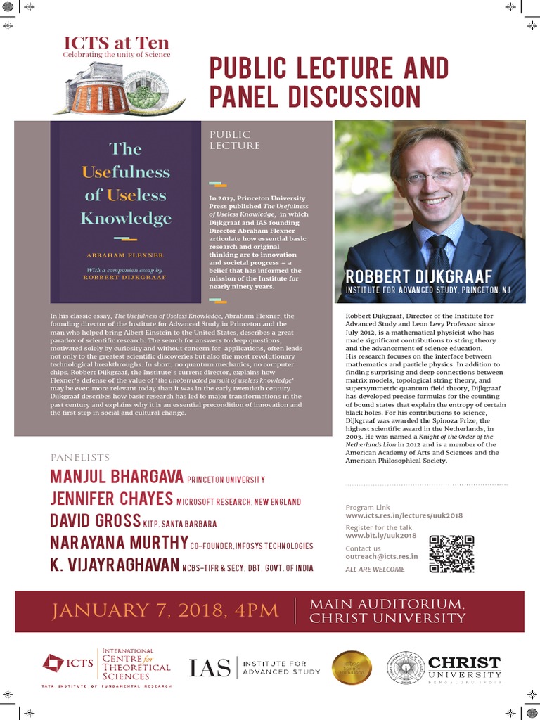 ICTS at Ten: Public Lecture and Panel Discussion | PDF | String Theory ...
