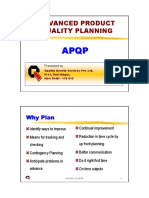 Advanced Product Quality Planning: Why Plan
