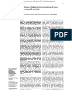 The Timing of Glucocorticoid Administration in Rheumatoid Arthritis