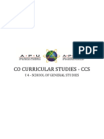 Co Curricular Studies - Module Specifications - Guidelines - FAQ