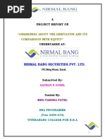 32933085 Project on Derivative Market