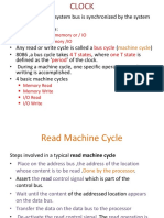 Bus Cycle 4 T States One T State Period: Reading From Memory or / IO - Writing To Memory /IO