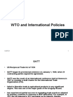 WTO and International Policies
