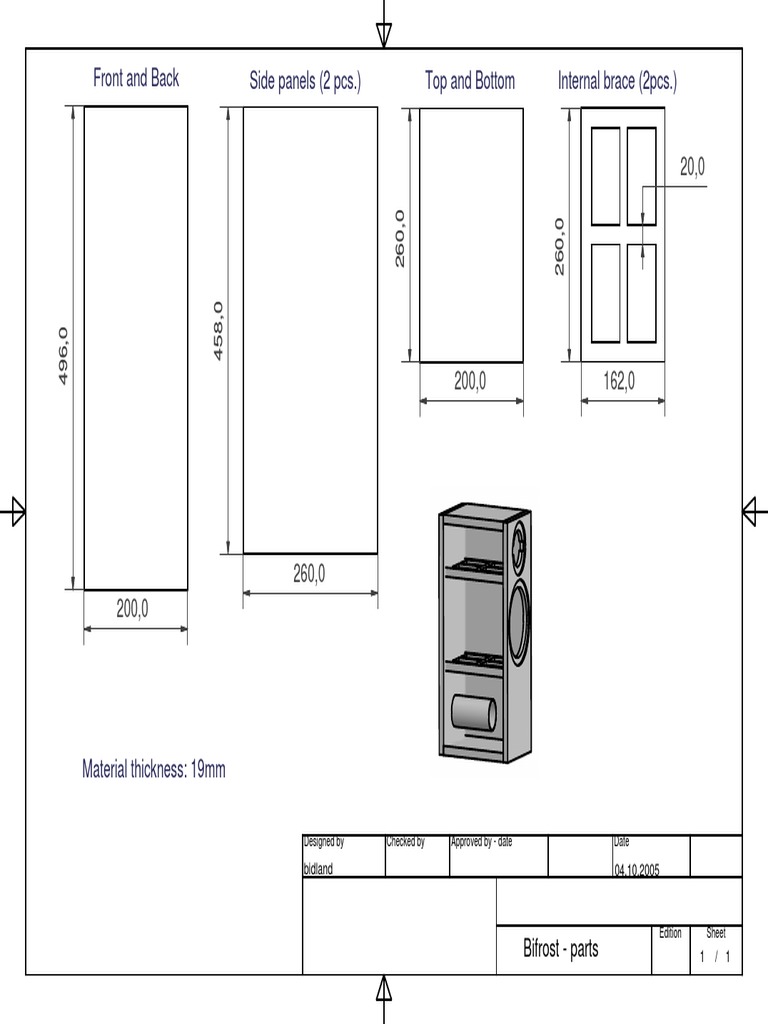 Bifrost Parts Specification Sheet | PDF
