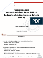 Microsoft Server 2012 (R2) - Proces Instalacije I Podešavanje Domena