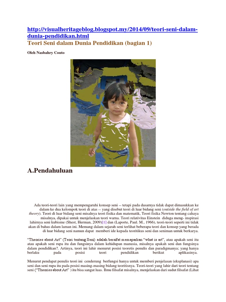 Teori Seni Dlm Pnddkn Pdf