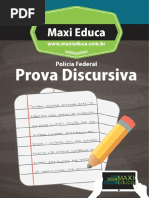 ProvaDiscursiva PF Maxi Educa