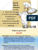 Meniul in Sistemul Catering PDF