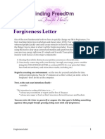 Forgiveness Letter