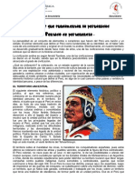 Ficha Informativa - Aspectos Que Fundamentan La Peruanidad 1ro Sec