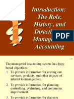 The Role, History, and Direction of Management Accounting