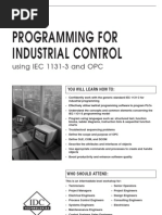 Programming for Industrial Control Using ( IEC 1131-3 and OPC )