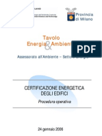 15 Certificazione Energetic A Degli Edifici (PROCEDURA OPERATIVA