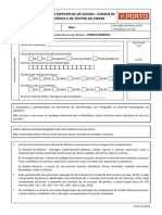 Prova de Conhecimentos Gerais de Musica - Prova Modelo Versao 2017-02-09