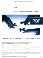 Obrigações Acessórias Do Lucro Presumido - Contabilidade Fácil