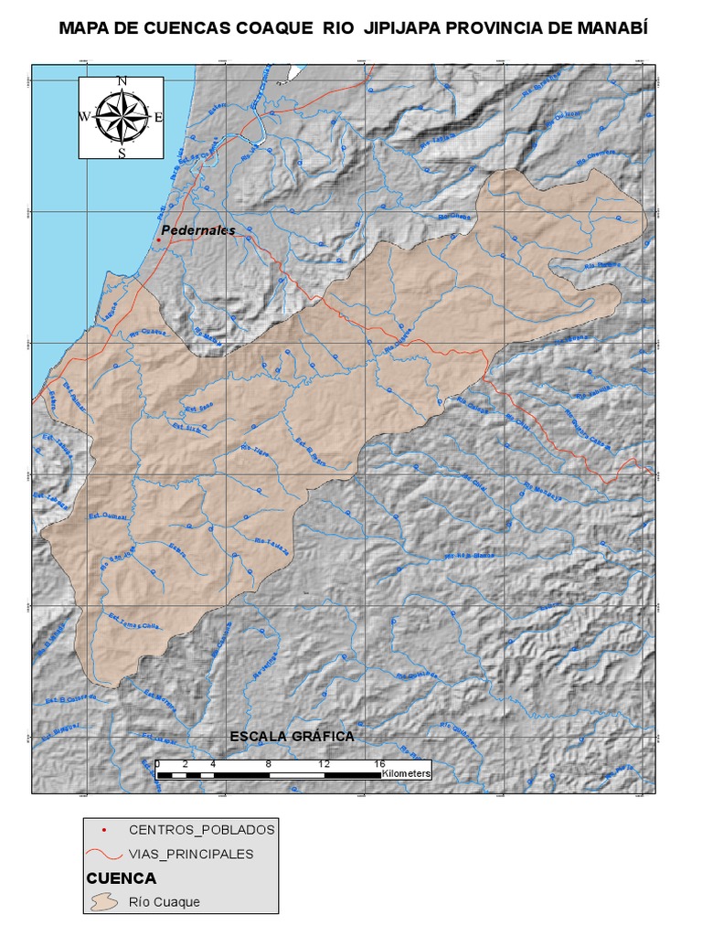 Mapa de Cuencas Hidrográficas de Manabí | PDF