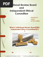 PPPT ON Institutional Review Board ETHICS COMMITTEE by Sachin Sharma