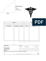 Medical Invoice Template